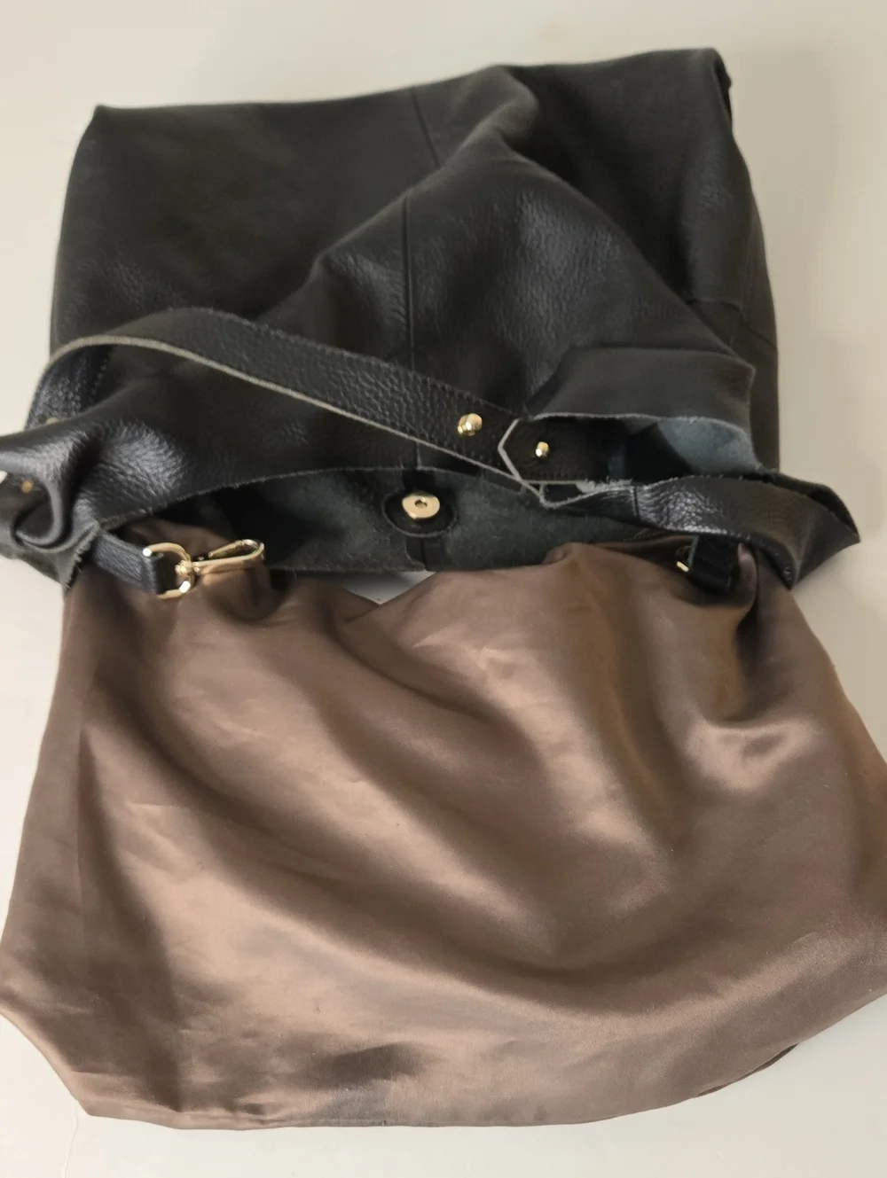 STEPHIECATH Large Hobo Y2K Soft Leather Shoulder Bag